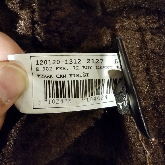 Overland Lamb Shearling Men Coat Large Brown 100% Leather Jacket Fur Retail$1700 - Picture 7 of 11